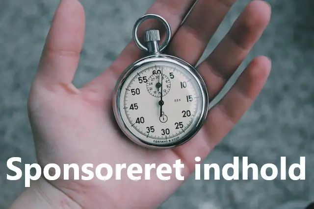 Closeup af hånd, der holder stopur, som om personen kigger på stopuret